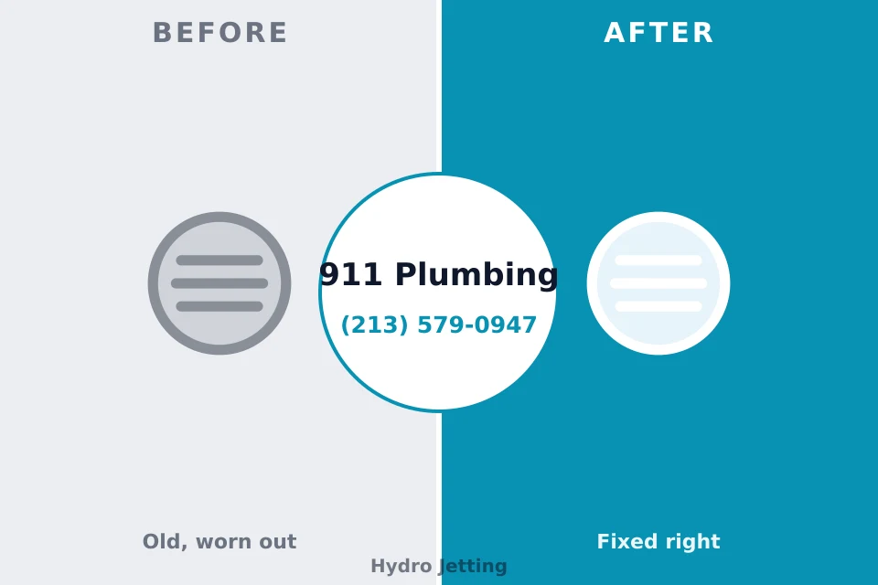 Before and after: plumbing repair Jones Creek, TX
